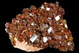 Gorgeous, Red Vanadinite Crystal Cluster - Large Crystals #127649-1